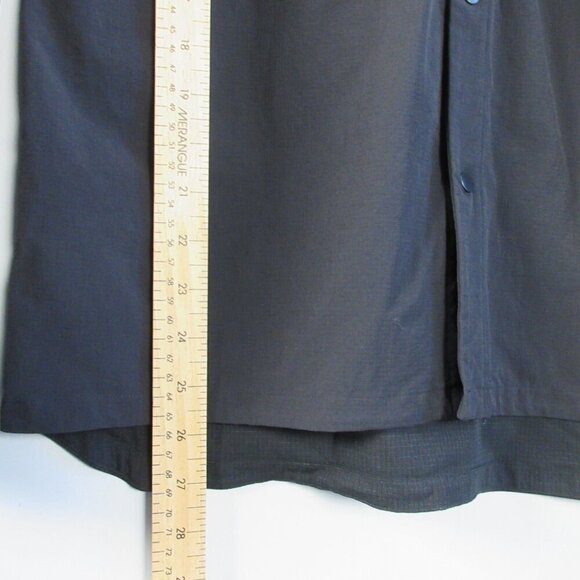 Lululemon Men's Double Pocket LS Long Sleeve Overshirt S Black Shirt Vented 272 - Picture 8 of 9